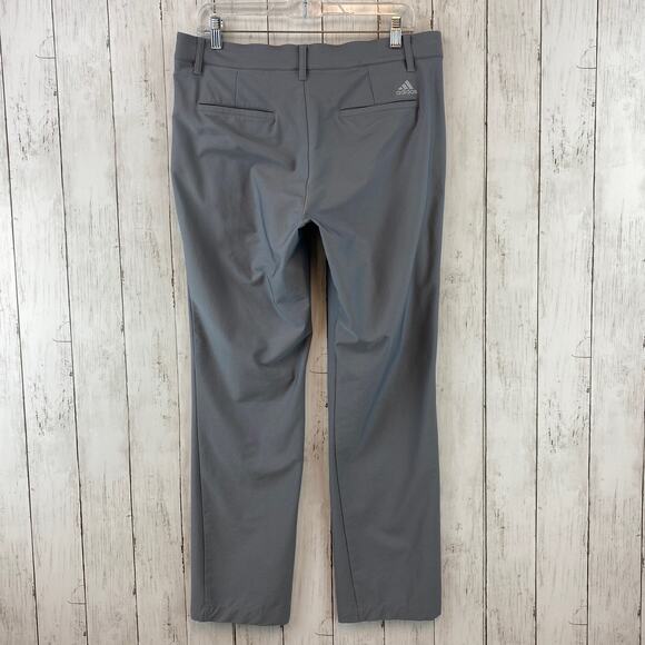Adidas Gray Three Tapered Regular Fit Golf Pants UPF 50+ Twill Men's Size 32x32 - Picture 6 of 15